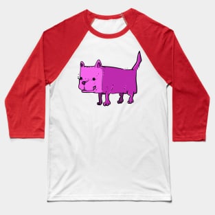 rectangel dog funny cartoon Baseball T-Shirt